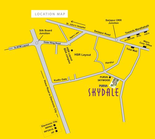Images for Location Plan of Purva Skydale skydale Images for Location Plan of Purva Skydale
