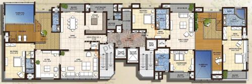  sky-villas Images for Cluster Plan of Olympia Sky Villas