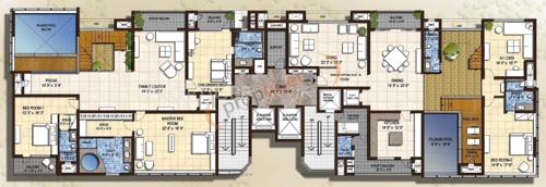  sky-villas Images for Cluster Plan of Olympia Sky Villas