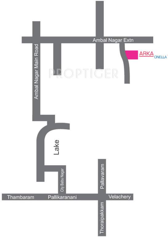 arka homes onella Location Plan