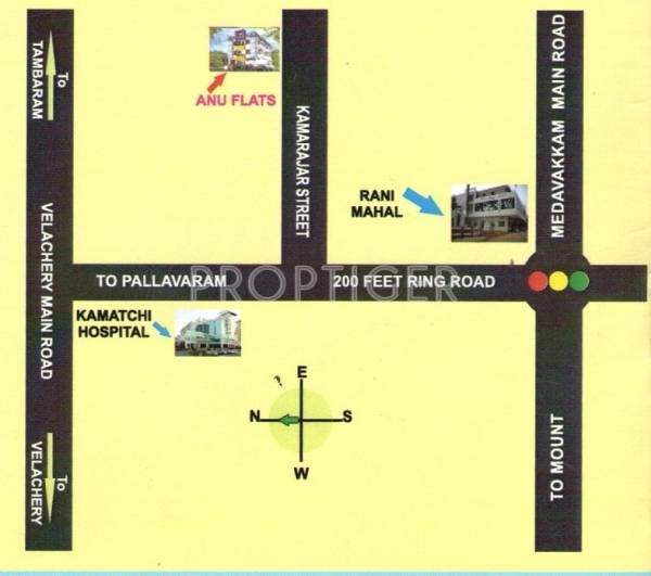 bhavani-builders anu-flats Location Plan