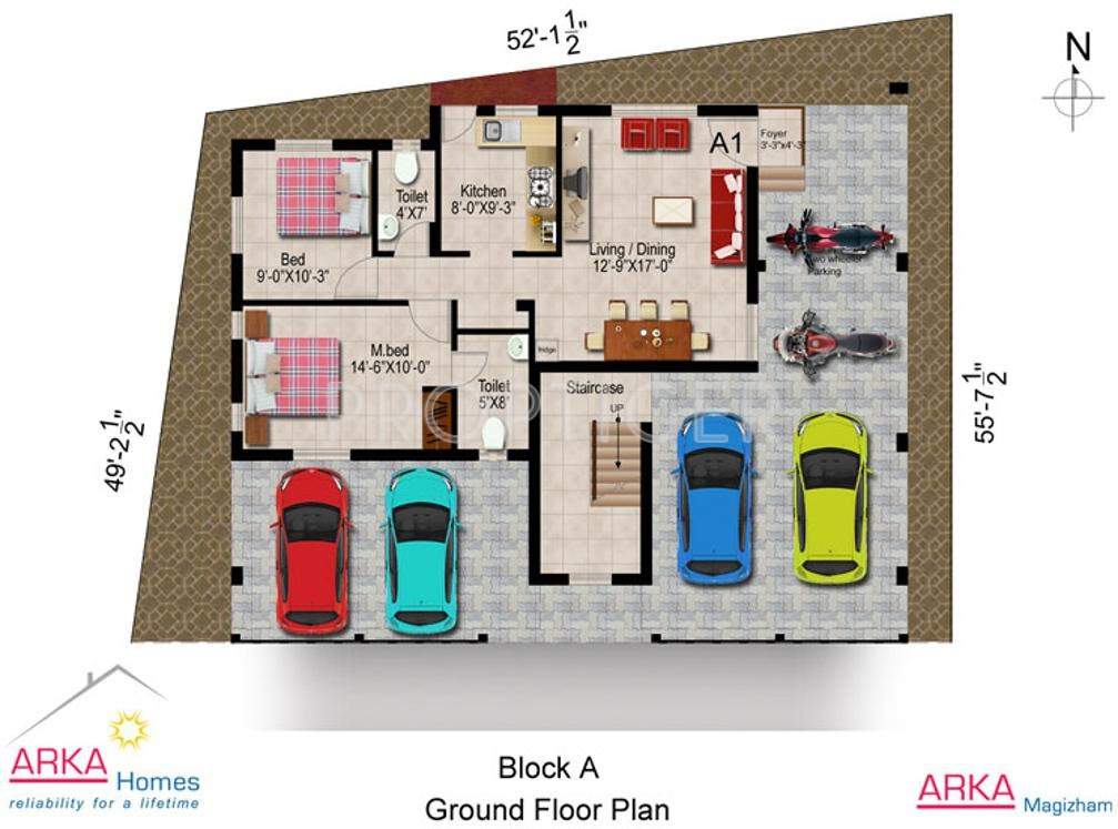 Arka Homes Magizham Block A Ground Floor