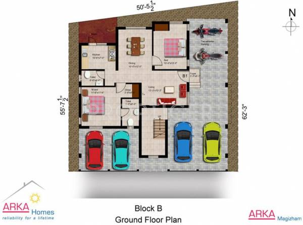Arka Homes Magizham Block B Ground Floor