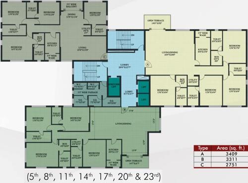  ramsnehi-unimark-tower Images for Cluster Plan of Unimark Ramsnehi Unimark Tower