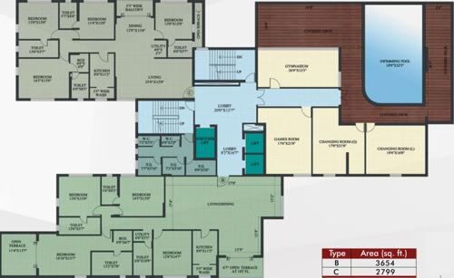  ramsnehi-unimark-tower Images for Cluster Plan of Unimark Ramsnehi Unimark Tower