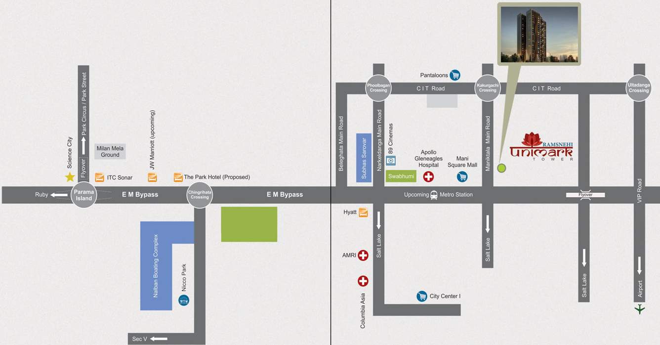 ramsnehi unimark tower Images for Location Plan of Unimark Ramsnehi Unimark Tower