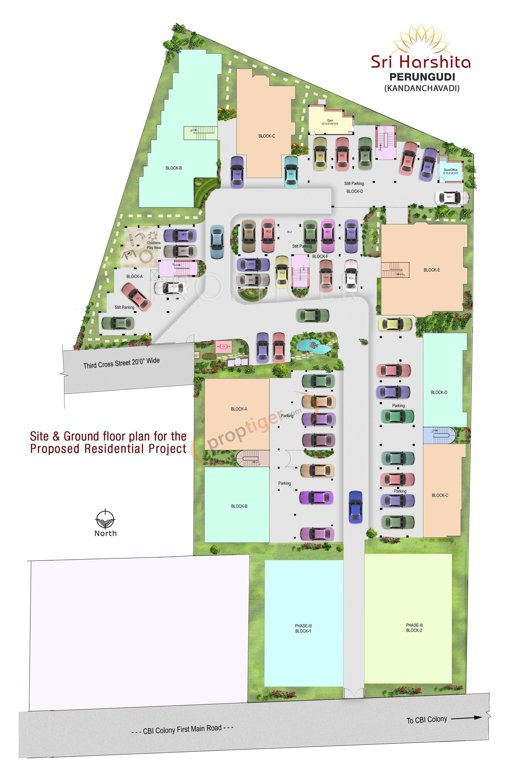 Kanya Homes Sri Harshita View Stilt Cluster Plan 