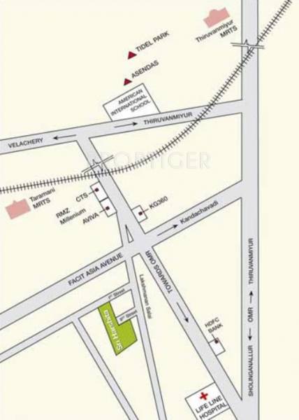 Kanya Homes Sri Harshita Location Plan