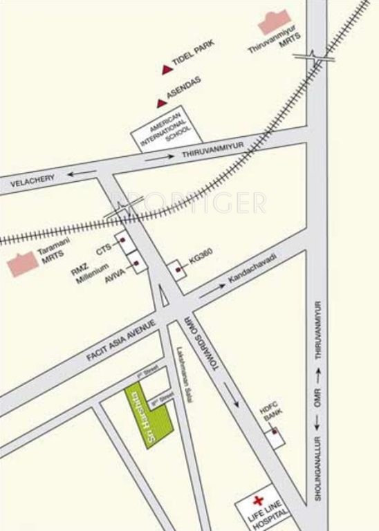 Kanya Homes Sri Harshita Location Plan