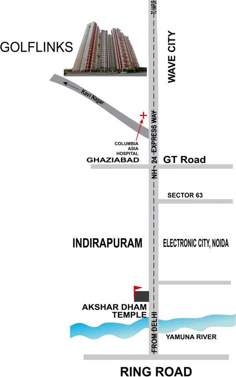  golflinks apartments Location Plan