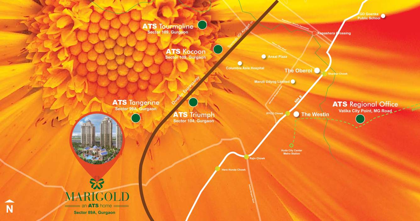  marigold Images for Location Plan of ATS Marigold