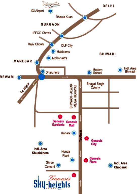 sky heights Images for Location Plan of Genesis Sky Heights