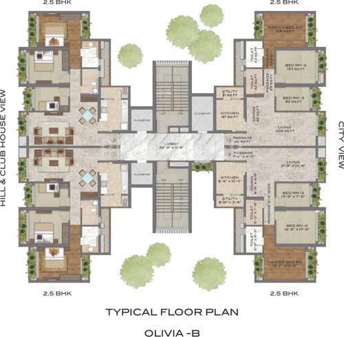  neelkanth-woods-olivia Images for Cluster Plan of T Bhimjyani Neelkanth Woods Olivia