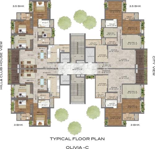  neelkanth-woods-olivia Images for Cluster Plan of T Bhimjyani Neelkanth Woods Olivia
