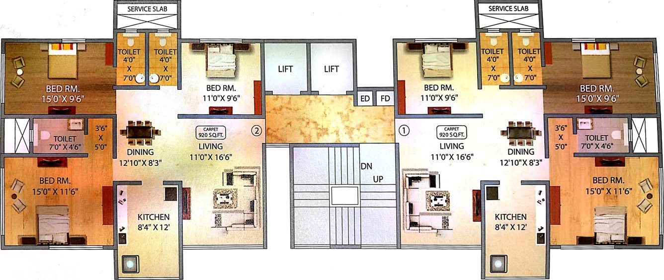 Images for Cluster Plan of Rishabh Heights