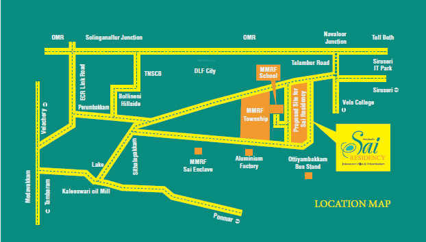  sai residency Location Plan