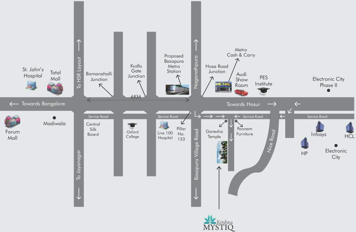  mystiq Images for Location Plan of Krishna Mystiq