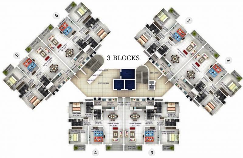 Images for Cluster Plan of ASV Alexandria