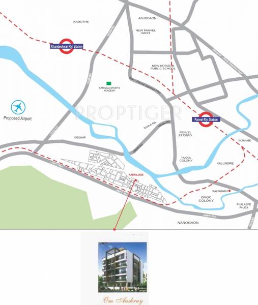 om-group asharay Location Plan