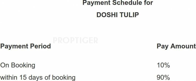 Images for Payment Plan of Doshi Tulip