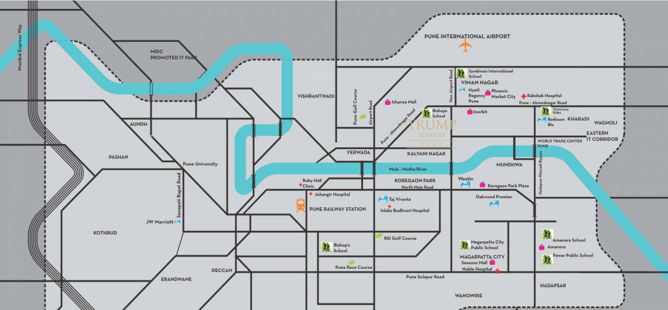  trump towers Location Plan