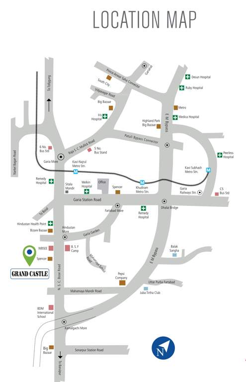  4 sight grand castle Location Plan