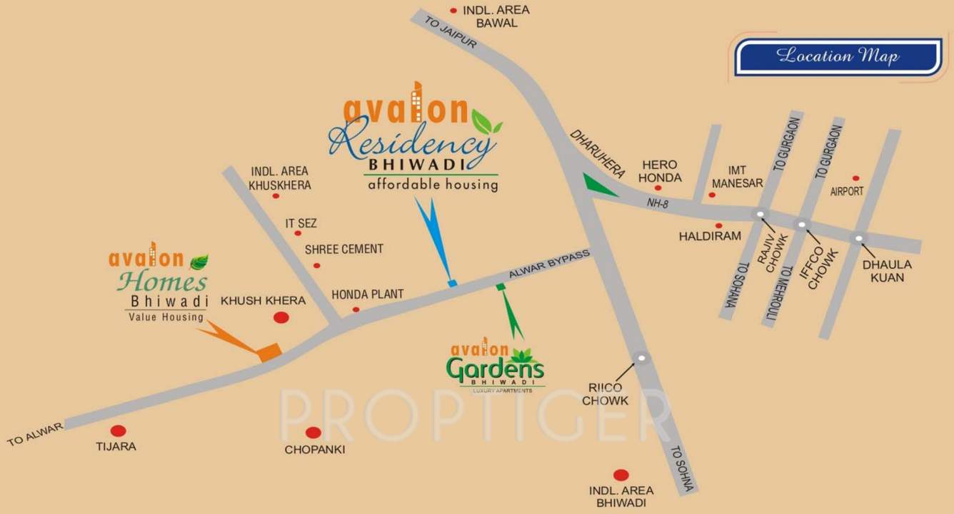 avalon group avalon residency phase ii Location Plan