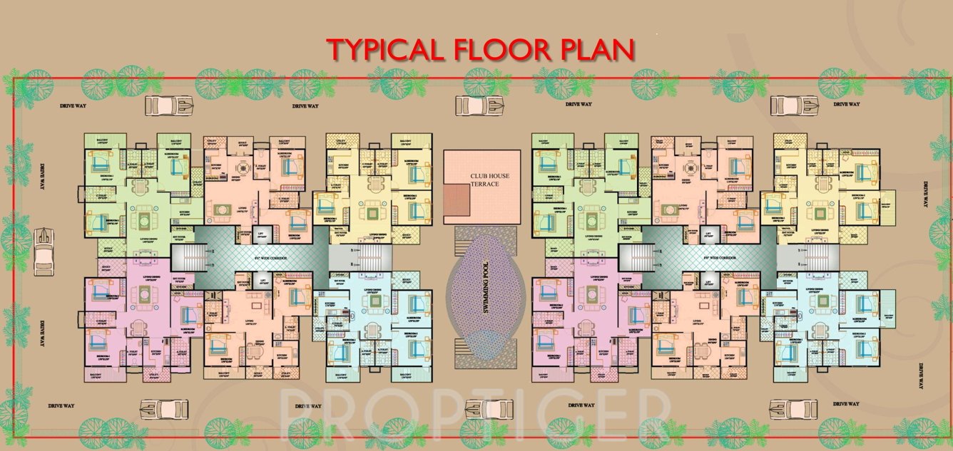 elite Images for Cluster Plan of KPR Elite