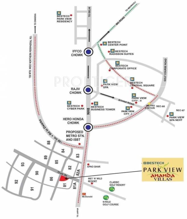 Images for Location Plan of Bestech Park View Ananda Villas