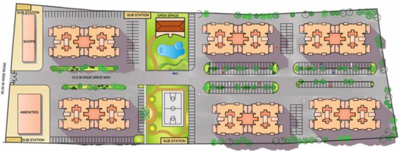 clover-builders acropolis Layout Plan