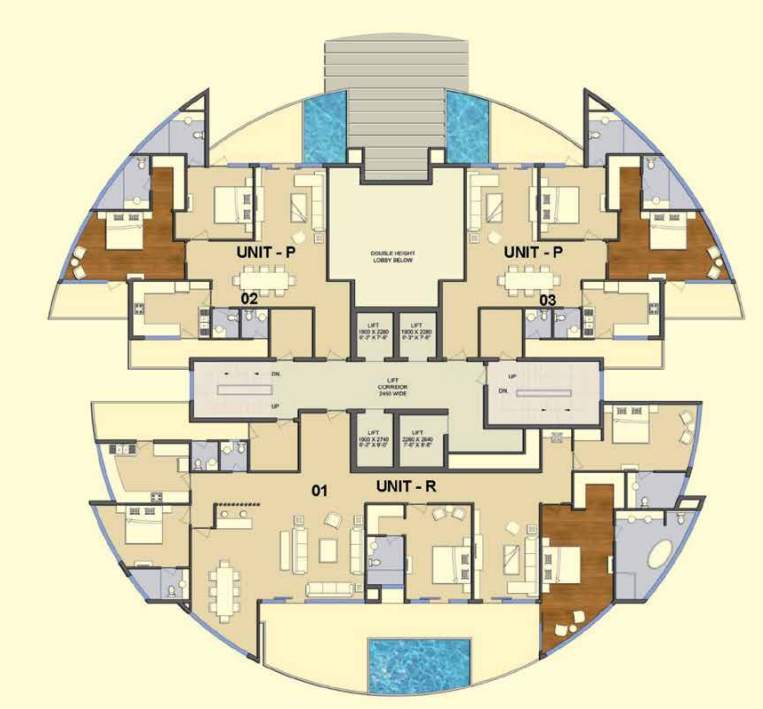  solitairian city S1 Cluster Plan For 1st Floor