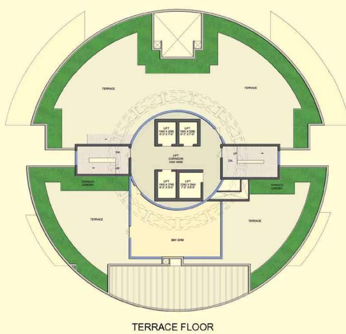  solitairian city S1 Cluster Plan For Terrace Plan