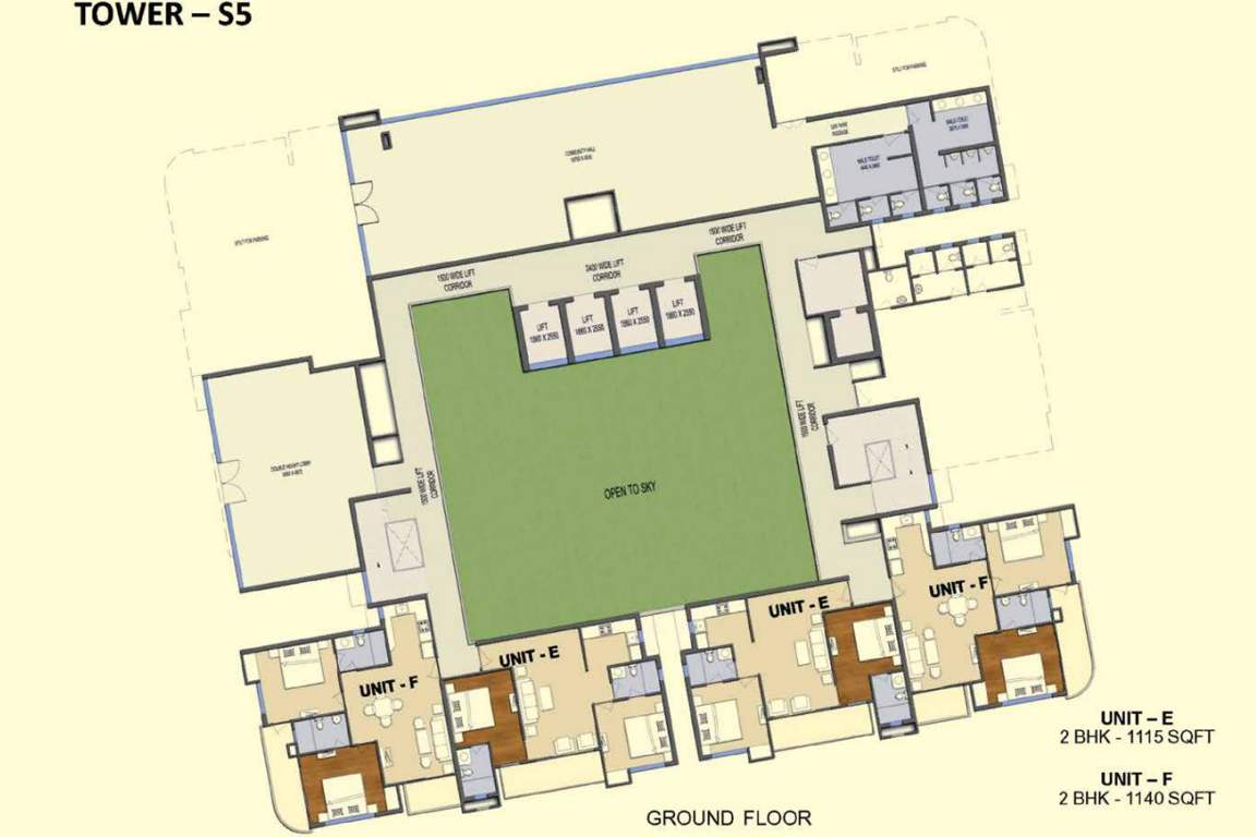  solitairian city S5 Cluster Plan For Ground Floor