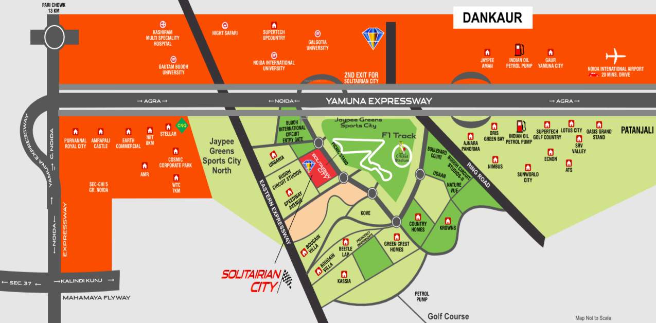  solitairian city Location Plan