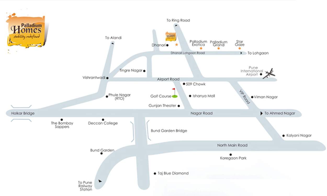 palladium homes Images for Location Plan of Raojee Palladium Homes