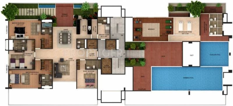 kushal-landmarks feronia Feronia Cluster Plan for Terrace Floor