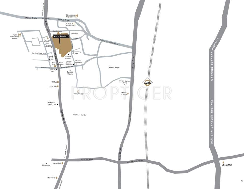  auris serenity Images for Location Plan of Sheth Auris Serenity