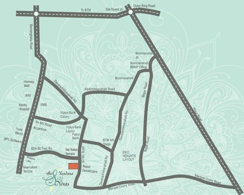 Location Plan sree-vandana-infra sai-nivas Location Plan