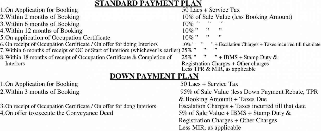 camellias Images for Payment Plan of DLF Camellias Payment Plan