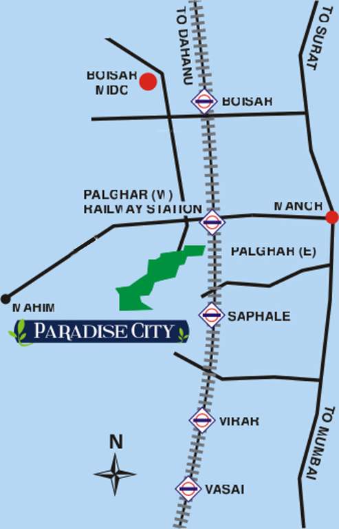 paradise city Images for Location Plan of HDIL Paradise City