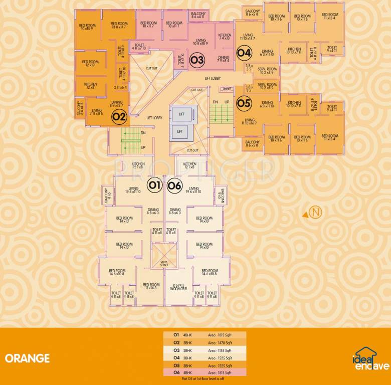 ideal enclave Raw Sienna Cluster Plan