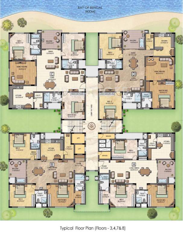 Images for Cluster Plan of Shanti Presidential Towers