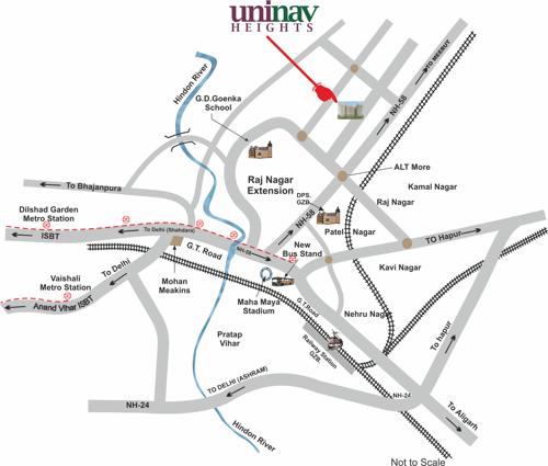 Images for Location Plan of Uninav Heights heights Images for Location Plan of Uninav Heights