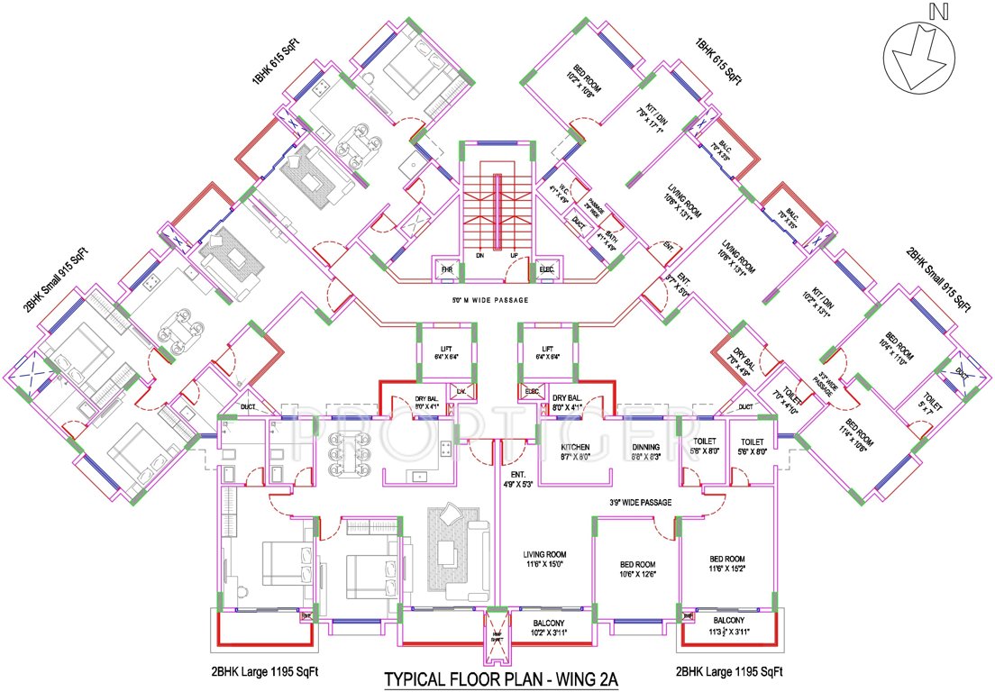 Images for Cluster Plan of Salarpuria Sattva H And M Royal