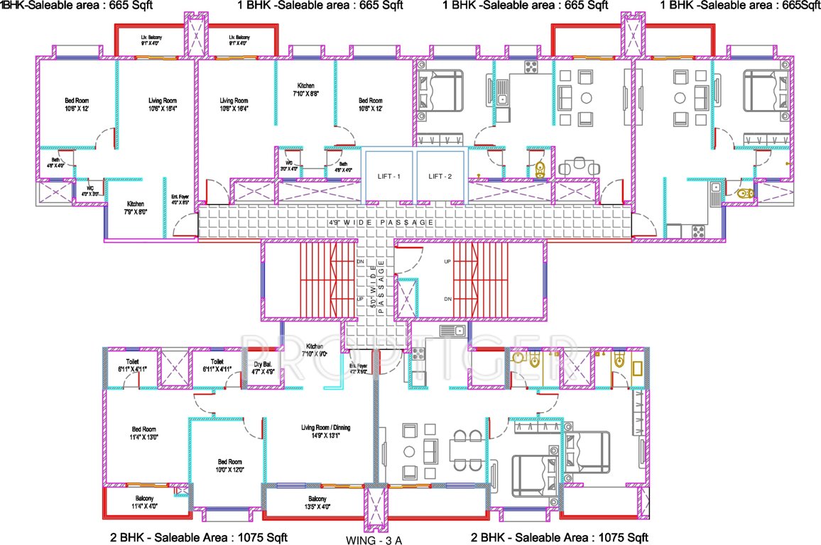 Images for Cluster Plan of Salarpuria Sattva H And M Royal