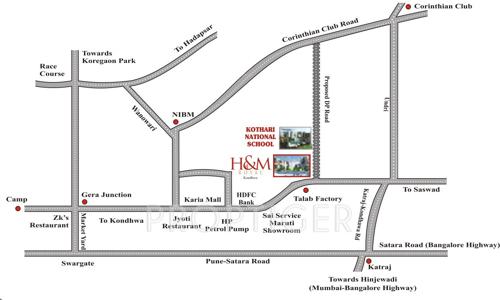  h-and-m-royal Images for Location Plan of Salarpuria Sattva H And M Royal