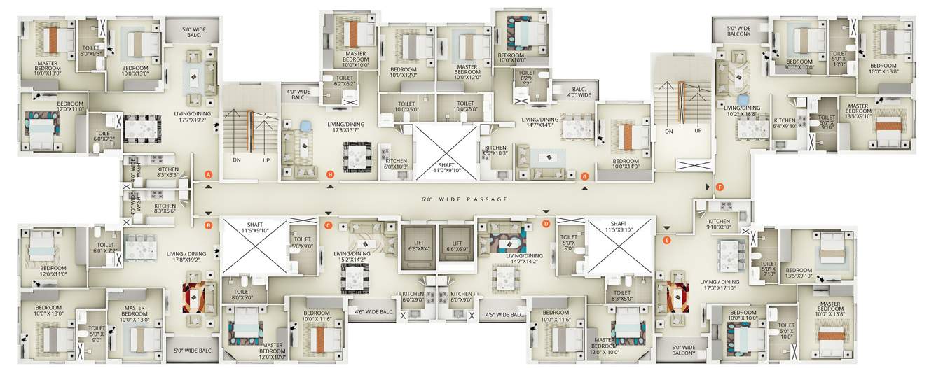 Images for Cluster Plan of Primarc Projects and Srijan Realty and Riya Group Southwinds