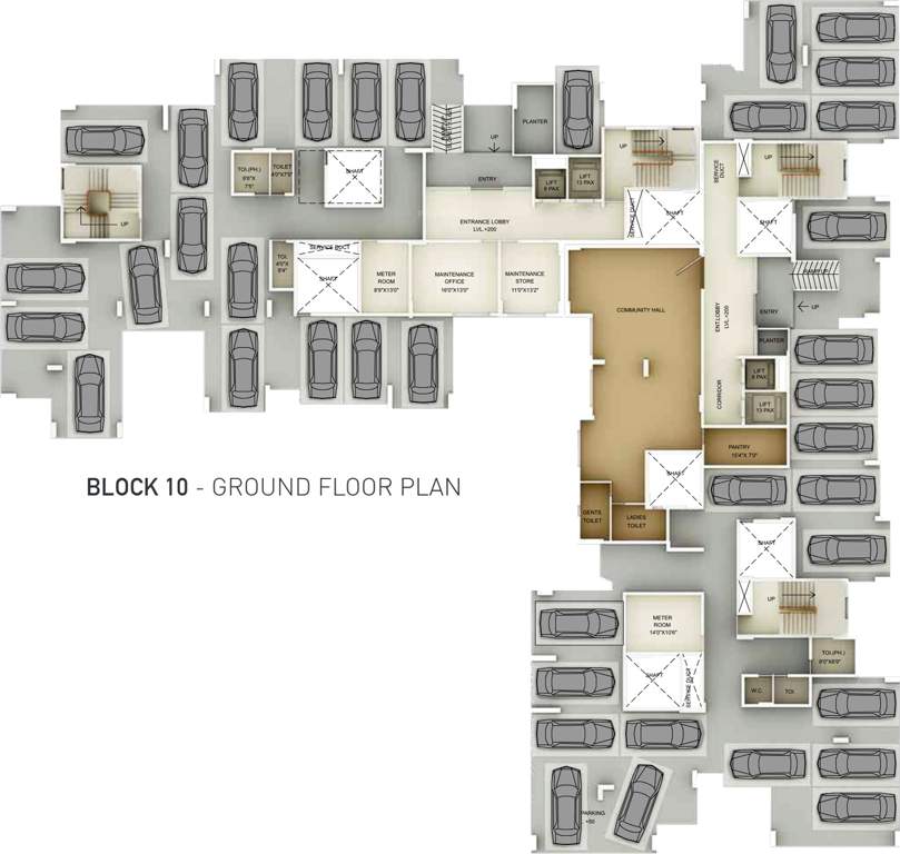 Images for Cluster Plan of Primarc Projects and Srijan Realty and Riya Group Southwinds
