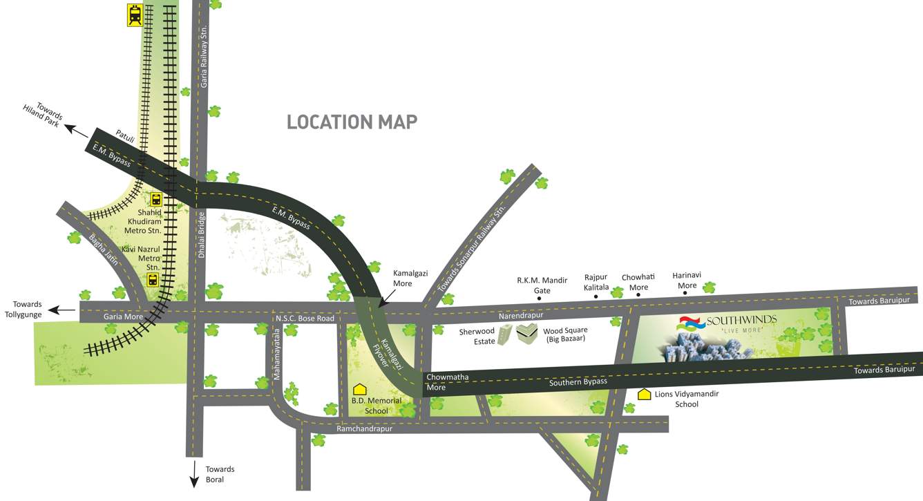 Images for Location Plan of Primarc Projects and Srijan Realty and Riya Group Southwinds