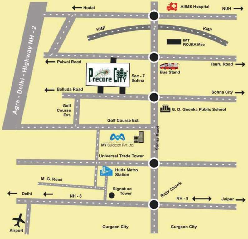  precore city plots Images for Location Plan of MV Precore City Plots